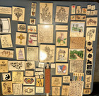 Lot Of 70 Beautiful Rare Stampabilities Stampede Psx Wood Rubber Stamps