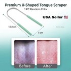 1pc Useful Tongue Scraper Stainless Steel Oral Tongue Cleaner Medical Mouth Oral