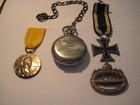 Original Medals From Ww I Submarine U 9 Torpedo Clock Engraving And Iron Cross