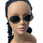 Ray Ban Vintage Orbs W2178 Gold Oval Sunglasses Bausch Lomb G15 Usa Bl Case Rare