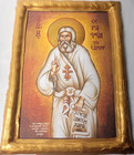 Saint Seraphim Serapheim Of Sarov Greek Eastern Orthodox Wood Icon