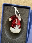 Swarovski Crystal Santas Hat Christmas Ornament With Star  New In Box