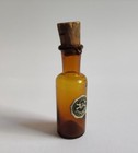 Antique Doctor Poison Bottle-memento Mori Skull   Text  poisonous  In Cyrillic
