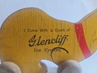 1930 s Wood Wooden Cat Glencliff Ice Cream Cat Pull Toy