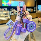 Barbell Keychain Silicone Weightlifting Key Ring Gym Fitness Sports Lover Gift