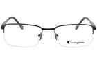 Champion Cu 1016 C02 Eyeglasses Frame Men s Black Semi Rim Rectangle Shape 51mm