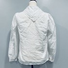 Vtg 70s S White Cottage Peter Pan Eyelet Embroidered Button Up Blouse Victorian