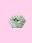 Hexagon   Victorian  Champleve  Enamel With Emaux Peints Flowers  Button   7 8 