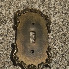 Ornate Gold-tone Switch Plate Cover Single Toggle Hollywood Regency Style  Nice 