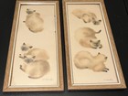 Rare Vintage 1950   s Signed C  Counter Siamese Persian Cats Picture Mcm Lovely