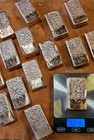 2 Bars 1 Kilo Each  Hand Poured Solid Copper  Bullion Bars  999 Pure Over 4 Lbs