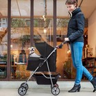 Pet Stroller Jogger For Small Dog Cat Travel Lightweight Folding Carrier