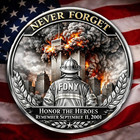 9 11 25th Anniversary Challenge Coin Never Forget Heroes Memorial Commemorative
