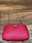 Vintage Bequizo Pink Hard Case Buntal Buri Straw Handbag