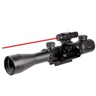 Ans 3-9x40 Illuminated Tactical Rifle Scope Red Laser   Holographic Dot Sight