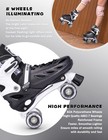 Metroller Roller Skates Black Medium-big Kid  1-4 Us  Light Up Wheels