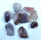 Lithium Quartz Crystal Tumbles Lot Of 10 Stones From Brazil For Jewelry Making