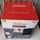 Sunbeam Electric Heated Blanket King 90 X 100 Navy Microplush
