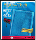 6 Pack Aqua-tech Ez-change Aquarium Filter  3 Cartridge 20-40 30-60 Filters