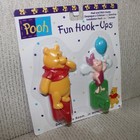 Vintage Disney Winnie The Pooh Fun Hook-ups    Peel   Stick Wall Hooks Piglet