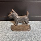 Vintage Scottie Dog 1 Bookend Door Stop Cast Iron Decor Dog Lover Gift