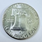 1961 P Franklin Half Dollar 90  Silver Au About Uncirculated Details  8001