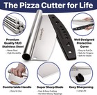 Kitchenstar 12-inch Pizza Cutter Rocker Blade - Sharp 12 Inch  A  Silver 