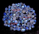 150 Crt Wholesale Lot Natural Blue Fire Moonstone Calibrated Cabochon Gemstones