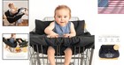 Stylish 2-in-1 Baby Cover  High Chair   Shopping Cart - Safety Tested   Portable