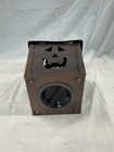 Hallmark Halloween Lantern Tea Light Holder Brushed Metal Pumpkins Bats New