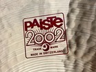 Paiste 2002 16  Crash Cymbal Made In Switzerland Drum Cymbal