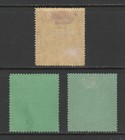 Bermuda 1938-1951 Kgvi 5 -  10 - Sg 118b  119c  119f Used Vf Cv   145