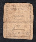 April 25  1776 9d Nine Pence Pennsylvania Colonial Currency Note