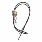 Vtg Navajo Sterling Silver Sw Cowboy Hat Bolo Tie Beatrice Kee Turquoise Signed