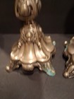 Antique Silver Plated Sabbath Candlesticks For Condition See Pictures   12 