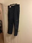 Men Dickies Blue Double Knee Workpants Size 38x 32 Cell Phone Pocket Loose Fit