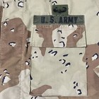 Military Shirt Men Medium Chocolate Chip Camo Combat Coat Desert Storm Airborne