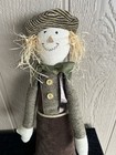 Woof And Poof 2011 Scarecrow Plush Shelf Sitter 27   euc 