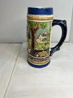 Vintage Holland Mold Stoneware Beer Stein - 8  German-style Breweriana Decor