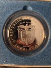 1971 Panama 20 Balboa Silver Coin - Proof - 4 16ozt - Box   Coa