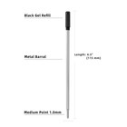 Black Ink Refill Replaceable Ballpoint Pen Refills Compatible With Cross Ball   