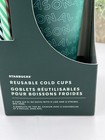 Starbucks Holiday 2019 Limited Edition Reusable Cold Cups With Straws 24 Oz 5 Ct