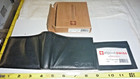 Nos nib Alpine Swiss Bl-172 Blk Wallet -genuine Leather -holds 12 Credit Cards