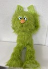 Silly Puppets 26  Green Monster Ventriloquist Full Body Fluffy Pretend Play Euc