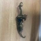 Dragon Dagger Knife 16  Blue Inlay 8    Blade Nice Fantasy Piece