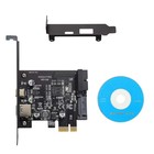 Pci-e To Usb 3 2 Gen1 5gbps 19pin Expansion Card Adapter 2 Port Type C   Type A