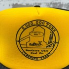Vintage Coal Mining Trucker Hat Cap Snap Back Black Southern Ohio Aep Plant