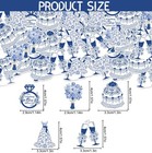 Blue Bridal Shower Confetti Bachelorette Engagement Party Supplies 200 Pcs