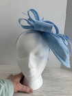 Women   s Headpiece Lt  Blue Sinamay Fascinator Church Wedding Derby Ascot Formal