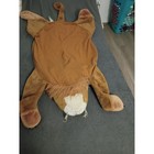 Plush Lion Floor Mat Kids Safari Nursery Rug Padded Pillow Head Brown 45 Inch
